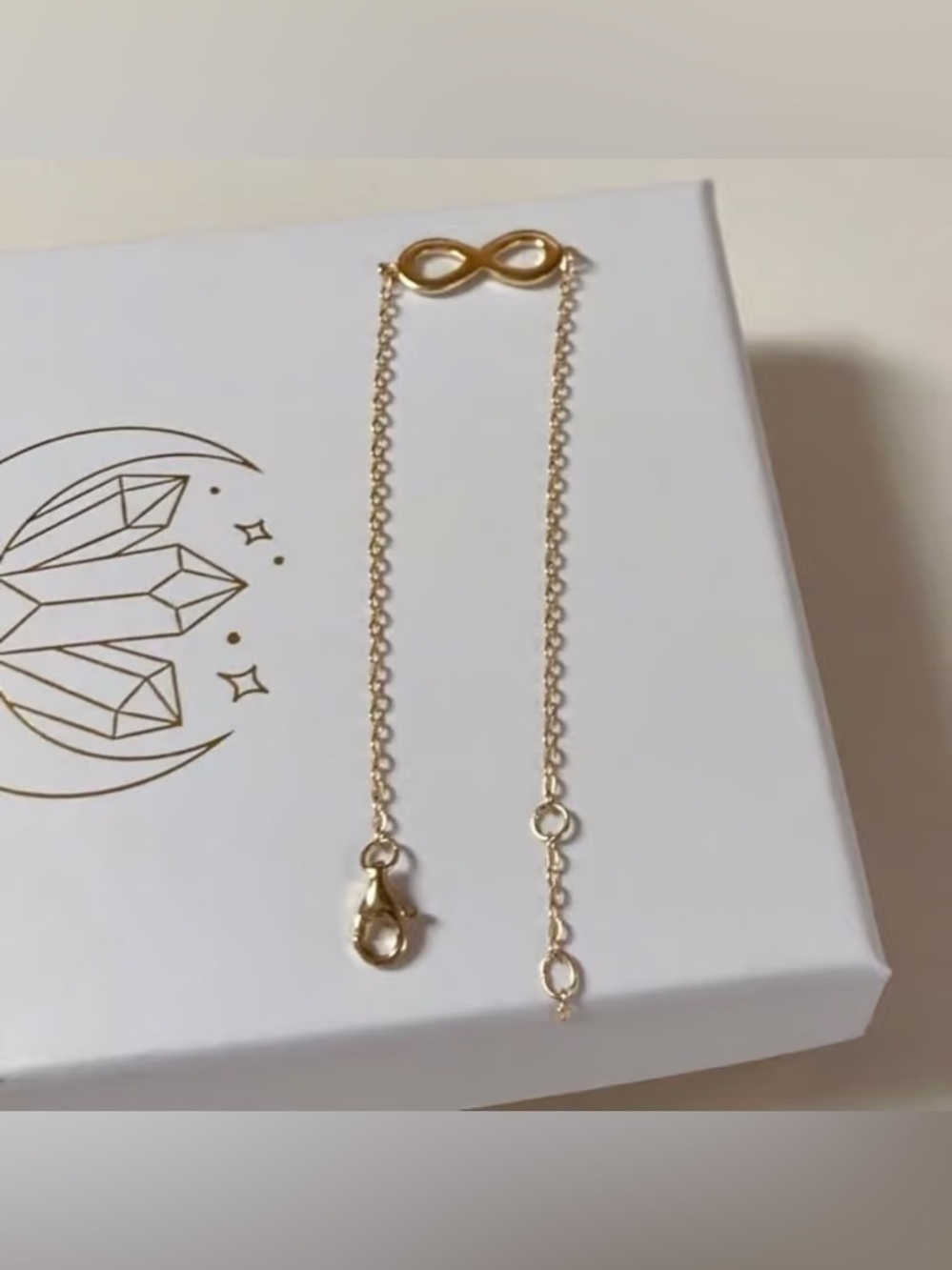 Gold Infinity Bracelet - Picture 2 of 6